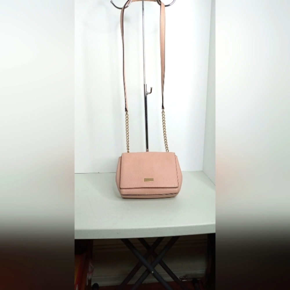 Kate Spade NY - Briar Lane Eliza- Pebble Leather Crossbody w/Chain- Blush Pink